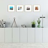 image:imageGolden State Art 8x10 Picture Frames with Mat for 5x7 Photos  Set of 4 Premium Real Glass Aluminum Frames for Wall or Tabletop Display  Modern SilverModern Gold