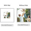 image:imageGolden State Art 8x10 Picture Frames with Mat for 5x7 Photos  Set of 4 Premium Real Glass Aluminum Frames for Wall or Tabletop Display  Modern SilverModern Silver