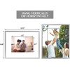 image:imageGolden State Art 8x10 Picture Frames with Mat for 5x7 Photos  Set of 4 Premium Real Glass Aluminum Frames for Wall or Tabletop Display  Modern SilverModern Silver