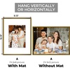 image:imageGolden State Art 8x10 Picture Frames with Mat for 5x7 Photos  Set of 4 Premium Real Glass Aluminum Frames for Wall or Tabletop Display  Modern SilverVintage Bronze