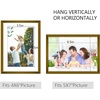 image:imageGolden State Art 8x10 Picture Frames with Mat for 5x7 Photos  Set of 4 Premium Real Glass Aluminum Frames for Wall or Tabletop Display  Modern SilverVintage Bronze