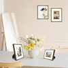 image:imageGolden State Art 8x10 Picture Frames with Mat for 5x7 Photos  Set of 4 Premium Real Glass Aluminum Frames for Wall or Tabletop Display  Modern SilverVintage Bronze