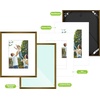 image:imageGolden State Art 8x10 Picture Frames with Mat for 5x7 Photos  Set of 4 Premium Real Glass Aluminum Frames for Wall or Tabletop Display  Modern SilverVintage Bronze