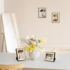 image:imageGolden State Art 8x10 Picture Frames with Mat for 5x7 Photos  Set of 4 Premium Real Glass Aluminum Frames for Wall or Tabletop Display  Modern SilverVintage Bronze