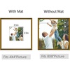 image:imageGolden State Art 8x10 Picture Frames with Mat for 5x7 Photos  Set of 4 Premium Real Glass Aluminum Frames for Wall or Tabletop Display  Modern SilverVintage Bronze