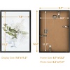 image:imageGolden State Art A4 Aluminum Picture Frame Black Metal Thin Poster Frames for 83x117 inch Photo Acrylic Front Wall Hook for Horizontal or Vertical Display 1 PackBlack