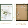 image:imageGolden State Art A4 Aluminum Picture Frame Black Metal Thin Poster Frames for 83x117 inch Photo Acrylic Front Wall Hook for Horizontal or Vertical Display 1 PackGreen