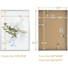 image:imageGolden State Art A4 Aluminum Picture Frame Black Metal Thin Poster Frames for 83x117 inch Photo Acrylic Front Wall Hook for Horizontal or Vertical Display 1 PackSilver