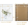 image:imageGolden State Art A4 Aluminum Picture Frame Black Metal Thin Poster Frames for 83x117 inch Photo Acrylic Front Wall Hook for Horizontal or Vertical Display 1 PackSilver