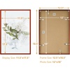 image:imageGolden State Art A4 Aluminum Picture Frame Black Metal Thin Poster Frames for 83x117 inch Photo Acrylic Front Wall Hook for Horizontal or Vertical Display 1 PackRed