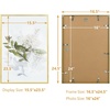 image:imageGolden State Art A4 Aluminum Picture Frame Black Metal Thin Poster Frames for 83x117 inch Photo Acrylic Front Wall Hook for Horizontal or Vertical Display 1 PackGold