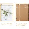 image:imageGolden State Art A4 Aluminum Picture Frame Black Metal Thin Poster Frames for 83x117 inch Photo Acrylic Front Wall Hook for Horizontal or Vertical Display 1 PackBronze