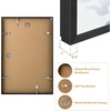 image:imageGolden State Art A4 Aluminum Picture Frame Black Metal Thin Poster Frames for 83x117 inch Photo Acrylic Front Wall Hook for Horizontal or Vertical Display 1 PackBlack
