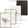 image:imageGolden State Art A4 Aluminum Picture Frame Black Metal Thin Poster Frames for 83x117 inch Photo Acrylic Front Wall Hook for Horizontal or Vertical Display 1 PackBronze