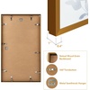 image:imageGolden State Art A4 Aluminum Picture Frame Black Metal Thin Poster Frames for 83x117 inch Photo Acrylic Front Wall Hook for Horizontal or Vertical Display 1 PackBronze