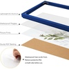 image:imageGolden State Art A4 Aluminum Picture Frame Black Metal Thin Poster Frames for 83x117 inch Photo Acrylic Front Wall Hook for Horizontal or Vertical Display 1 PackBlue