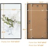 image:imageGolden State Art A4 Aluminum Picture Frame Black Metal Thin Poster Frames for 83x117 inch Photo Acrylic Front Wall Hook for Horizontal or Vertical Display 1 PackBlack