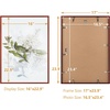 image:imageGolden State Art A4 Aluminum Picture Frame Black Metal Thin Poster Frames for 83x117 inch Photo Acrylic Front Wall Hook for Horizontal or Vertical Display 1 PackRed
