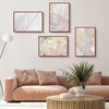 image:imageGolden State Art A4 Aluminum Picture Frame Black Metal Thin Poster Frames for 83x117 inch Photo Acrylic Front Wall Hook for Horizontal or Vertical Display 1 PackRed