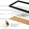 image:imageGolden State Art A4 Aluminum Picture Frame Black Metal Thin Poster Frames for 83x117 inch Photo Acrylic Front Wall Hook for Horizontal or Vertical Display 1 PackBlack