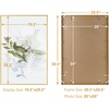 image:imageGolden State Art A4 Aluminum Picture Frame Black Metal Thin Poster Frames for 83x117 inch Photo Acrylic Front Wall Hook for Horizontal or Vertical Display 1 PackGold