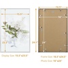 image:imageGolden State Art A4 Aluminum Picture Frame Black Metal Thin Poster Frames for 83x117 inch Photo Acrylic Front Wall Hook for Horizontal or Vertical Display 1 PackSilver