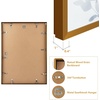 image:imageGolden State Art A4 Aluminum Picture Frame Black Metal Thin Poster Frames for 83x117 inch Photo Acrylic Front Wall Hook for Horizontal or Vertical Display 1 PackBronze