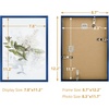 image:imageGolden State Art A4 Aluminum Picture Frame Black Metal Thin Poster Frames for 83x117 inch Photo Acrylic Front Wall Hook for Horizontal or Vertical Display 1 PackBlue
