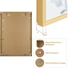 image:imageGolden State Art A4 Aluminum Picture Frame Black Metal Thin Poster Frames for 83x117 inch Photo Acrylic Front Wall Hook for Horizontal or Vertical Display 1 PackGold