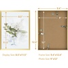 image:imageGolden State Art A4 Aluminum Picture Frame Black Metal Thin Poster Frames for 83x117 inch Photo Acrylic Front Wall Hook for Horizontal or Vertical Display 1 PackGold