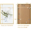 image:imageGolden State Art A4 Aluminum Picture Frame Black Metal Thin Poster Frames for 83x117 inch Photo Acrylic Front Wall Hook for Horizontal or Vertical Display 1 PackGold