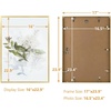 image:imageGolden State Art A4 Aluminum Picture Frame Black Metal Thin Poster Frames for 83x117 inch Photo Acrylic Front Wall Hook for Horizontal or Vertical Display 1 PackGold