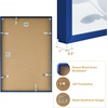 image:imageGolden State Art A4 Aluminum Picture Frame Black Metal Thin Poster Frames for 83x117 inch Photo Acrylic Front Wall Hook for Horizontal or Vertical Display 1 PackBlue