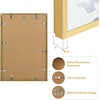 image:imageGolden State Art A4 Aluminum Picture Frame Black Metal Thin Poster Frames for 83x117 inch Photo Acrylic Front Wall Hook for Horizontal or Vertical Display 1 PackGold