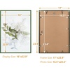 image:imageGolden State Art A4 Aluminum Picture Frame Black Metal Thin Poster Frames for 83x117 inch Photo Acrylic Front Wall Hook for Horizontal or Vertical Display 1 PackGreen