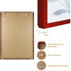image:imageGolden State Art A4 Aluminum Picture Frame Black Metal Thin Poster Frames for 83x117 inch Photo Acrylic Front Wall Hook for Horizontal or Vertical Display 1 PackRed