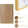 image:imageGolden State Art A4 Aluminum Picture Frame Black Metal Thin Poster Frames for 83x117 inch Photo Acrylic Front Wall Hook for Horizontal or Vertical Display 1 PackGold