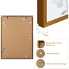 image:imageGolden State Art A4 Aluminum Picture Frame Black Metal Thin Poster Frames for 83x117 inch Photo Acrylic Front Wall Hook for Horizontal or Vertical Display 1 PackBronze