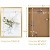 image:imageGolden State Art A4 Aluminum Picture Frame Black Metal Thin Poster Frames for 83x117 inch Photo Acrylic Front Wall Hook for Horizontal or Vertical Display 1 PackGold