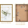 image:imageGolden State Art A4 Aluminum Picture Frame Black Metal Thin Poster Frames for 83x117 inch Photo Acrylic Front Wall Hook for Horizontal or Vertical Display 1 PackBronze