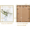image:imageGolden State Art A4 Aluminum Picture Frame Black Metal Thin Poster Frames for 83x117 inch Photo Acrylic Front Wall Hook for Horizontal or Vertical Display 1 PackGold