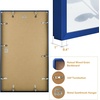 image:imageGolden State Art A4 Aluminum Picture Frame Black Metal Thin Poster Frames for 83x117 inch Photo Acrylic Front Wall Hook for Horizontal or Vertical Display 1 PackBlue
