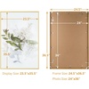 image:imageGolden State Art A4 Aluminum Picture Frame Black Metal Thin Poster Frames for 83x117 inch Photo Acrylic Front Wall Hook for Horizontal or Vertical Display 1 PackGold