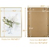 image:imageGolden State Art A4 Aluminum Picture Frame Black Metal Thin Poster Frames for 83x117 inch Photo Acrylic Front Wall Hook for Horizontal or Vertical Display 1 PackGold
