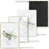 image:imageGolden State Art A4 Aluminum Picture Frame Black Metal Thin Poster Frames for 83x117 inch Photo Acrylic Front Wall Hook for Horizontal or Vertical Display 1 PackGold