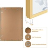 image:imageGolden State Art A4 Aluminum Picture Frame Black Metal Thin Poster Frames for 83x117 inch Photo Acrylic Front Wall Hook for Horizontal or Vertical Display 1 PackGold