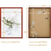 image:imageGolden State Art A4 Aluminum Picture Frame Black Metal Thin Poster Frames for 83x117 inch Photo Acrylic Front Wall Hook for Horizontal or Vertical Display 1 PackRed
