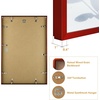 image:imageGolden State Art A4 Aluminum Picture Frame Black Metal Thin Poster Frames for 83x117 inch Photo Acrylic Front Wall Hook for Horizontal or Vertical Display 1 PackRed