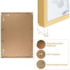 image:imageGolden State Art A4 Aluminum Picture Frame Black Metal Thin Poster Frames for 83x117 inch Photo Acrylic Front Wall Hook for Horizontal or Vertical Display 1 PackGold