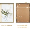 image:imageGolden State Art A4 Aluminum Picture Frame Black Metal Thin Poster Frames for 83x117 inch Photo Acrylic Front Wall Hook for Horizontal or Vertical Display 1 PackBronze